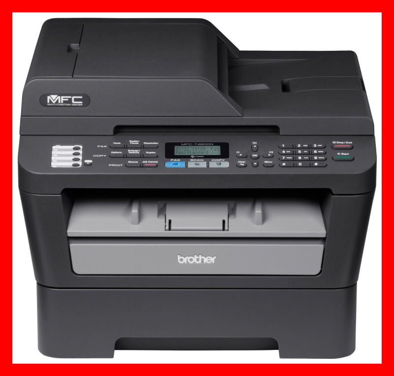 BROTHER MFC-7460DN Printer w/ NEW Toner & NEW Drum COMPLETE CLEAN FAST Ship