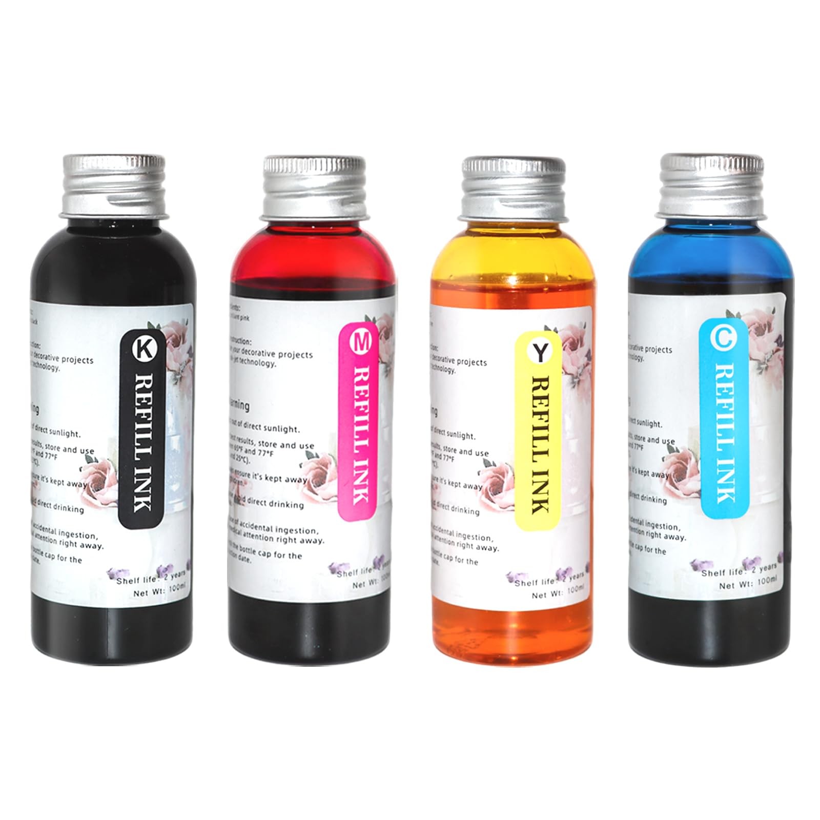 Ink Refill Kit 4 Packs 100ml/bottle
