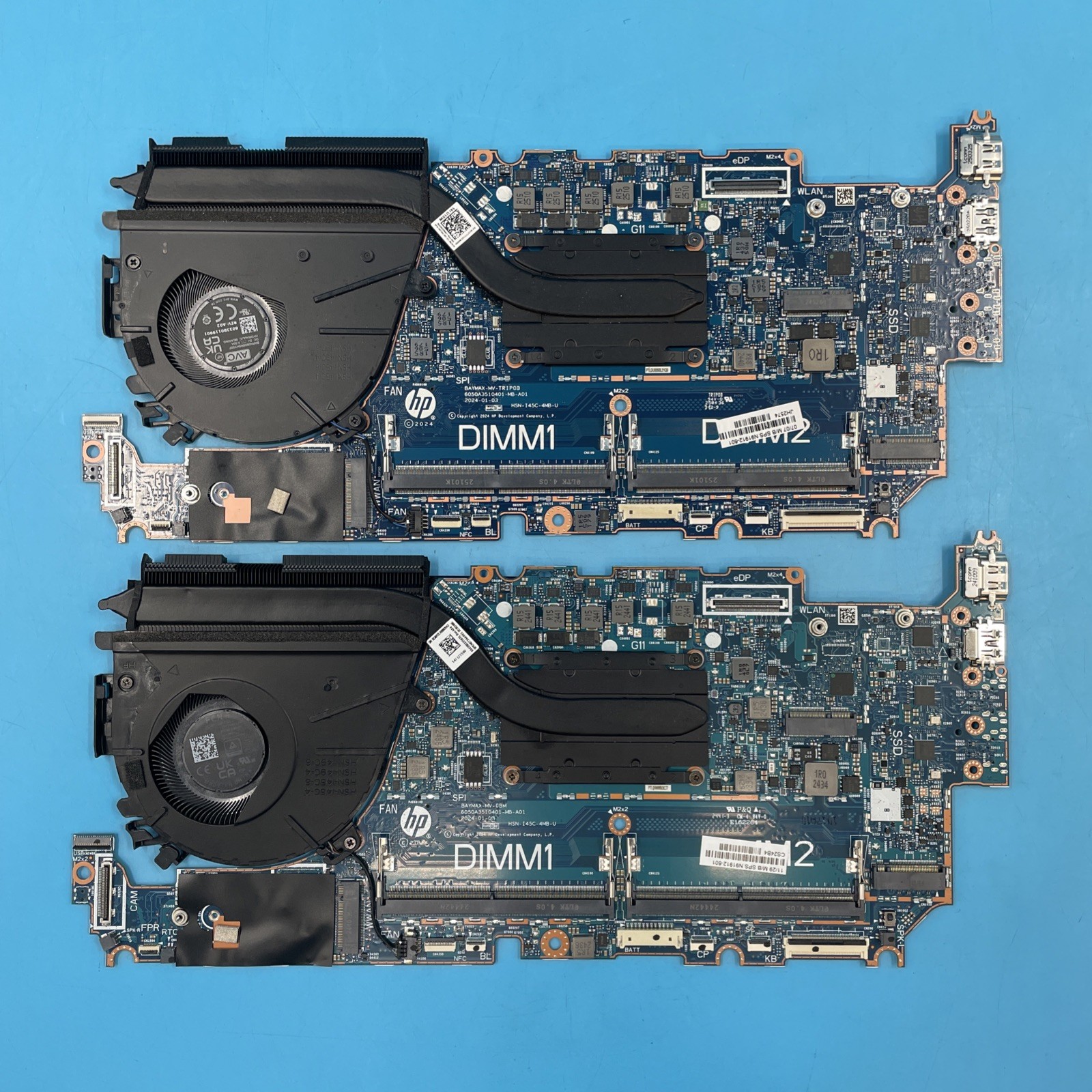 (LOT OF 2) HP EliteBook 840 G11 Motherboard | Ultra 5 135U | DDR5 | Heatsink+Fan