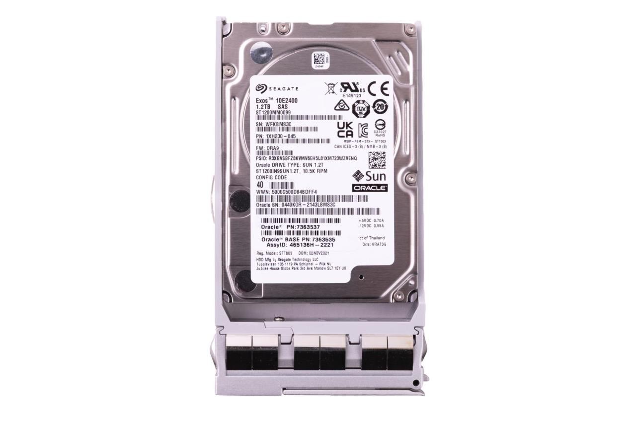 7363537 (W/ TRAY) ST1200MM0099 SUN ORACLE 1.2TB 10K SAS 12G 2.5 SFF