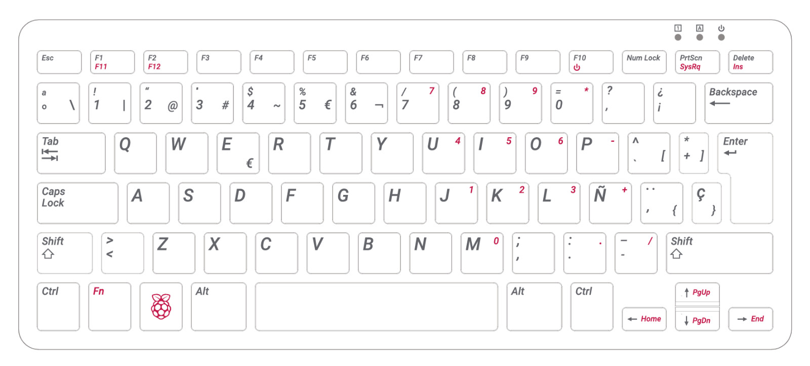 Raspberry Pi 400 Personal Computer 4G Ram-SPANISH Layout Keyboard RPI400-ES