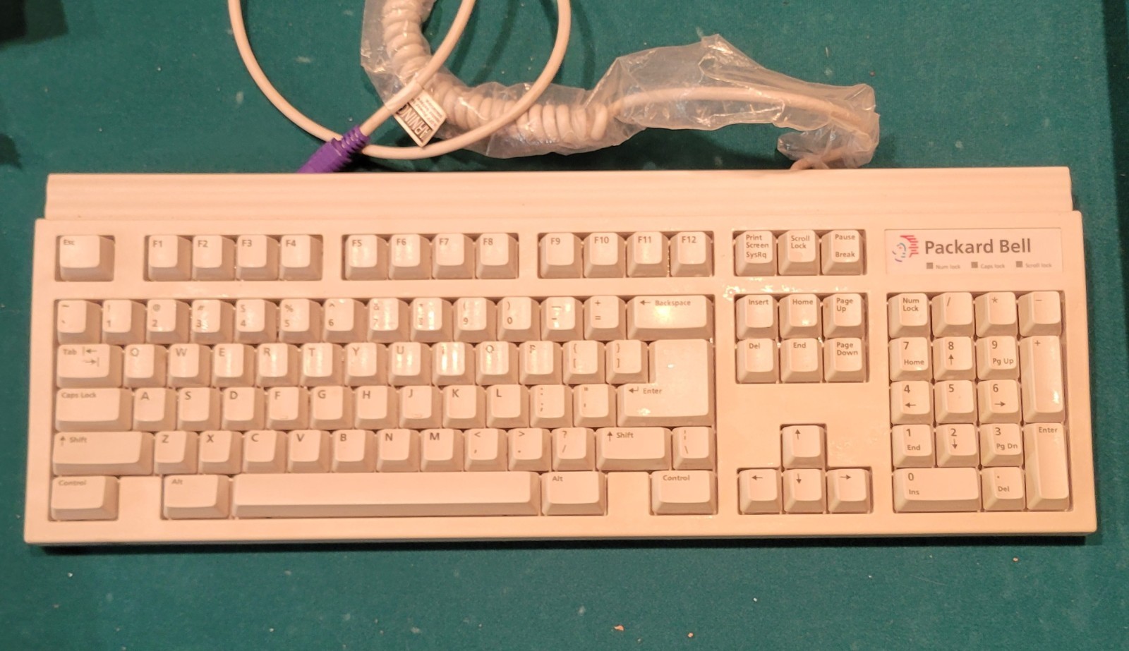 Vintage Packard Bell 5130 Mechanical Keyboard Clicky Switches PC Gaming Retro