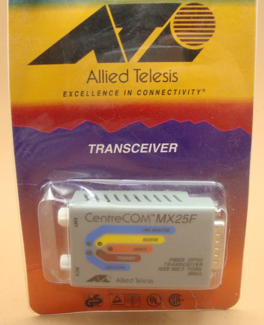 Allied Telesis MX25F CentreCOM Fiber Optic Transceiver NOS (QTY 1)