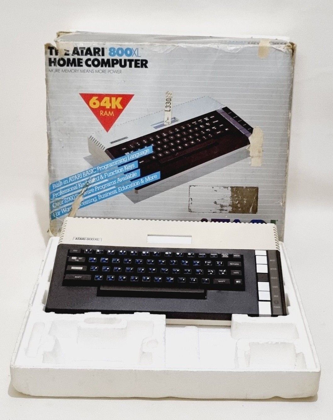 Vintage Atari 800XL Home Computer With Box