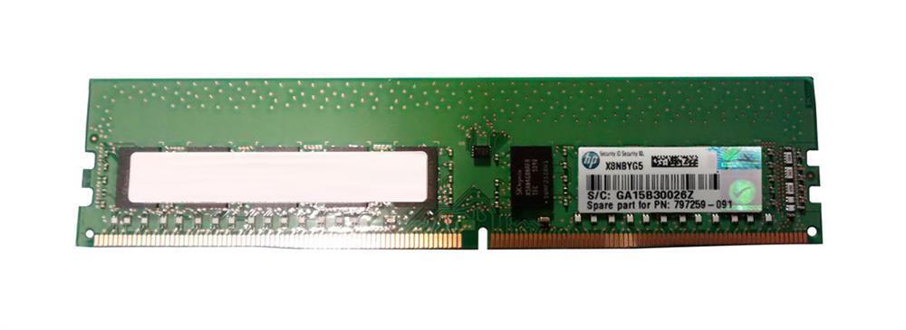HPE 797259-091 16GB PC4-17000 DDR4-2133Mhz 2RX8 1.2v ECC UDIMM