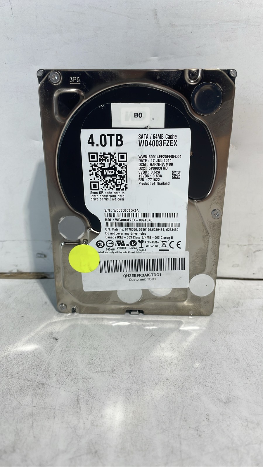 Western Digital WD Black WD4003FZEX-00Z4SA0 4TB SATA HDD 7200RPM