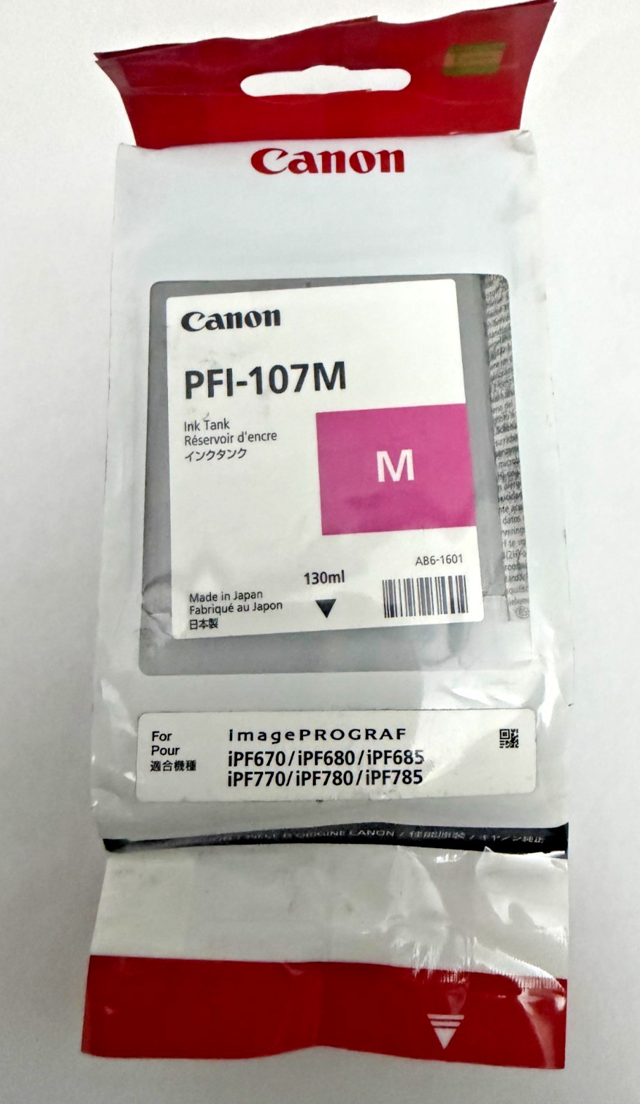 Canon PFI-107 Magenta Ink Tank 130ml 6707B001AA PFi107M PFi107 107 NEW GENUINE