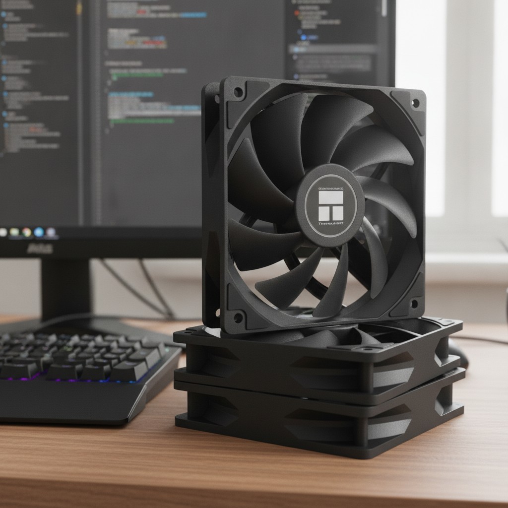 High Airflow TL-C12C X3 120mm Cooling Fan with Low Noise S-FDB Bearings