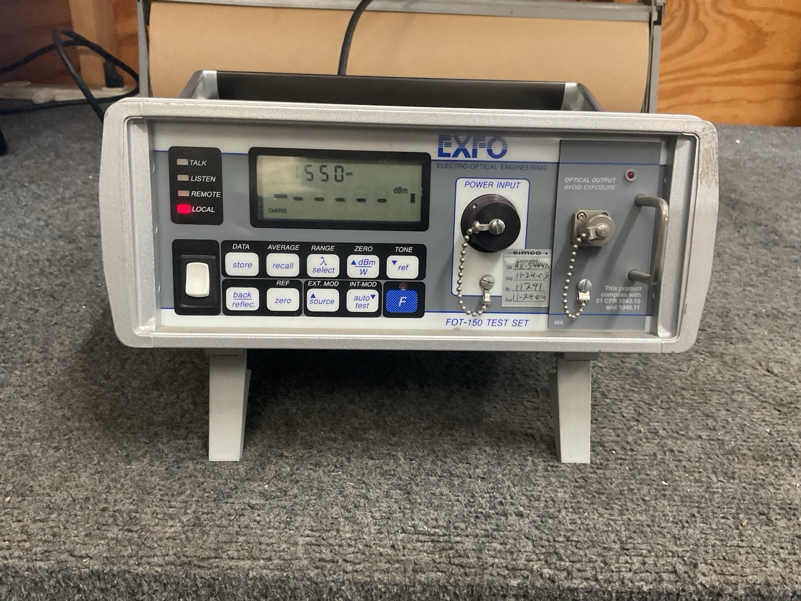 EXFO Fiber Optics Test Set FOT-150  FOT-1528-IE-RS