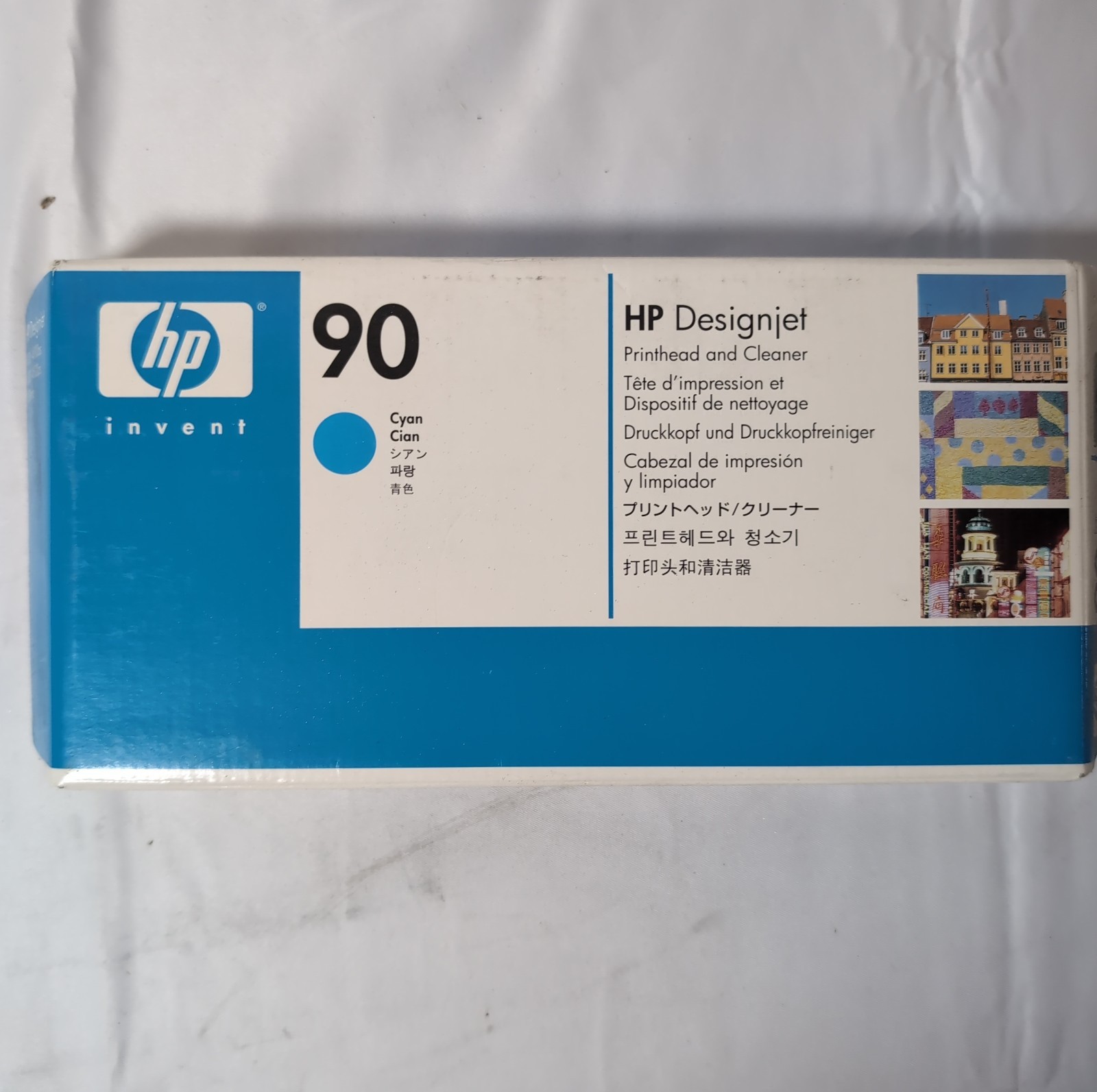 Genuine HP 90 C5055A Cyan Printhead & Cleaner DesignJet OEM New Old Stock