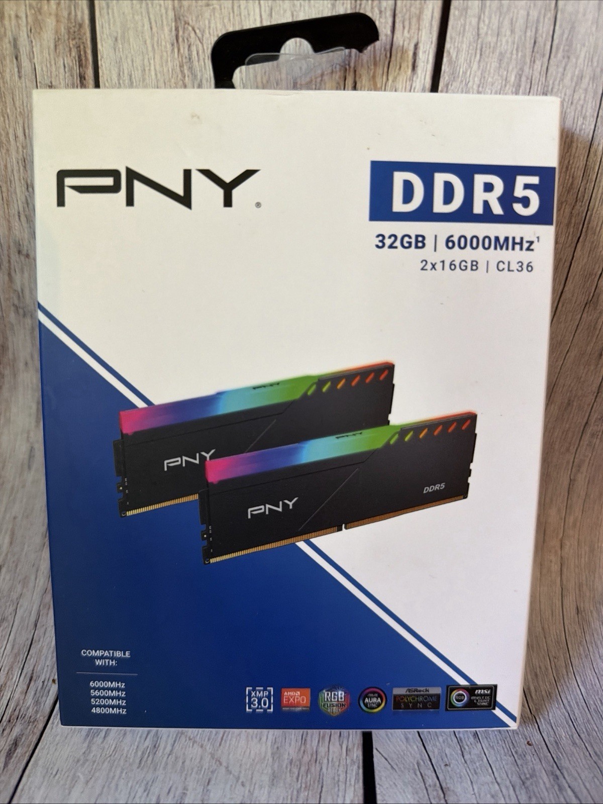 NEW 32GB (2x16GB) PNY DDR5 PC5-6000 Desktop RAM PC UDIMM