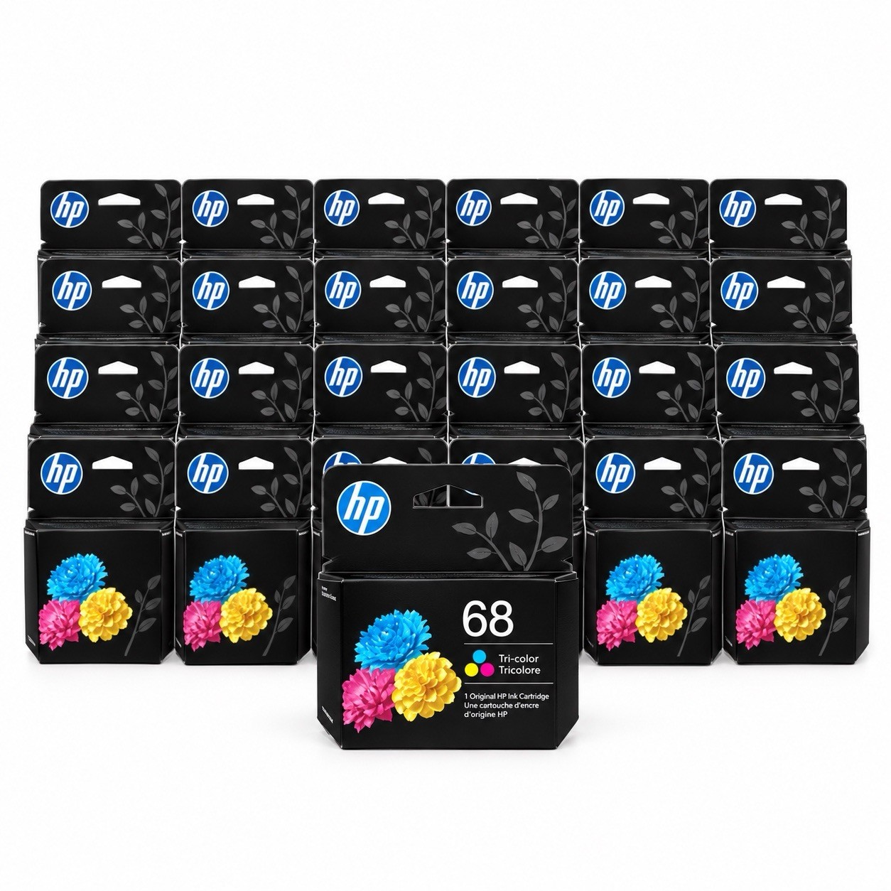 LOT of 24 HP 68 Tri-color Original Ink Cartridge, ~120 pages, 7FP20TN