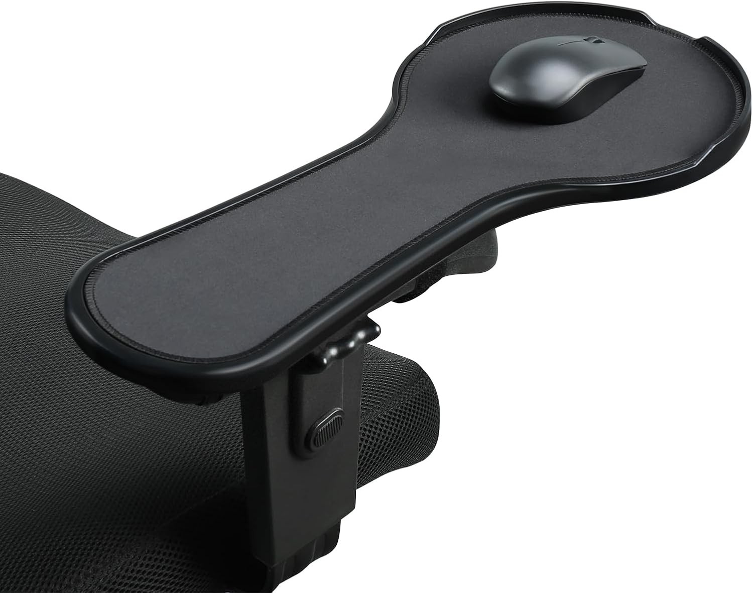Ergonomic Adjustable Arm Rest Mouse pad for Chair, Strap Fastener