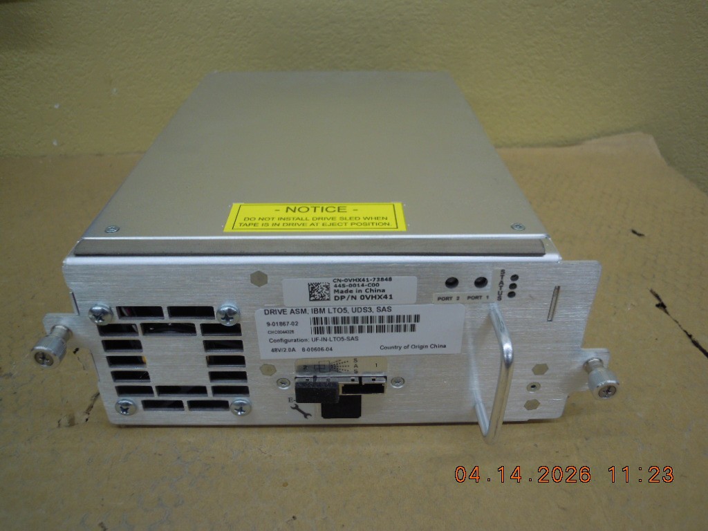 Dell PowerVault ML6000 DVR ASM LTO5 SAS UDS3 Tape Drive | 0VHX41 | 9-01867-02