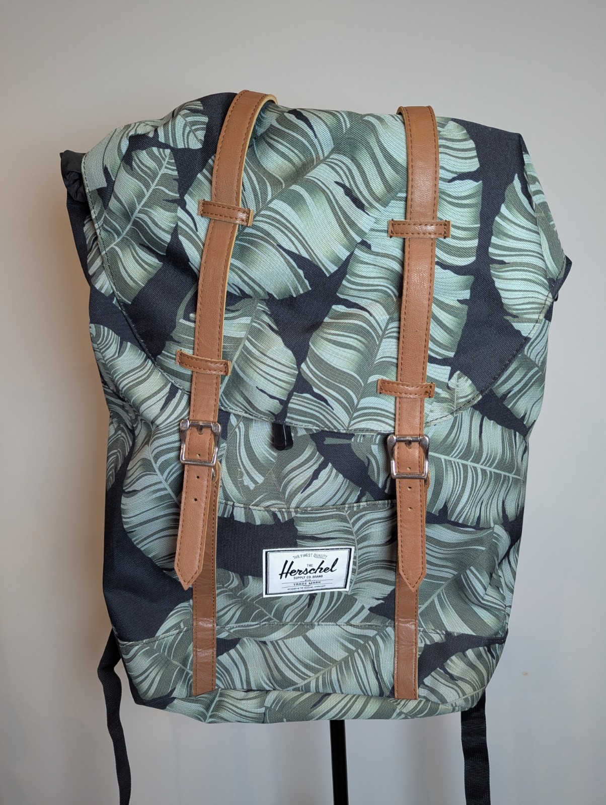 Herschel Supply Co Little America Retreat Leaves Backpack Red White Interior
