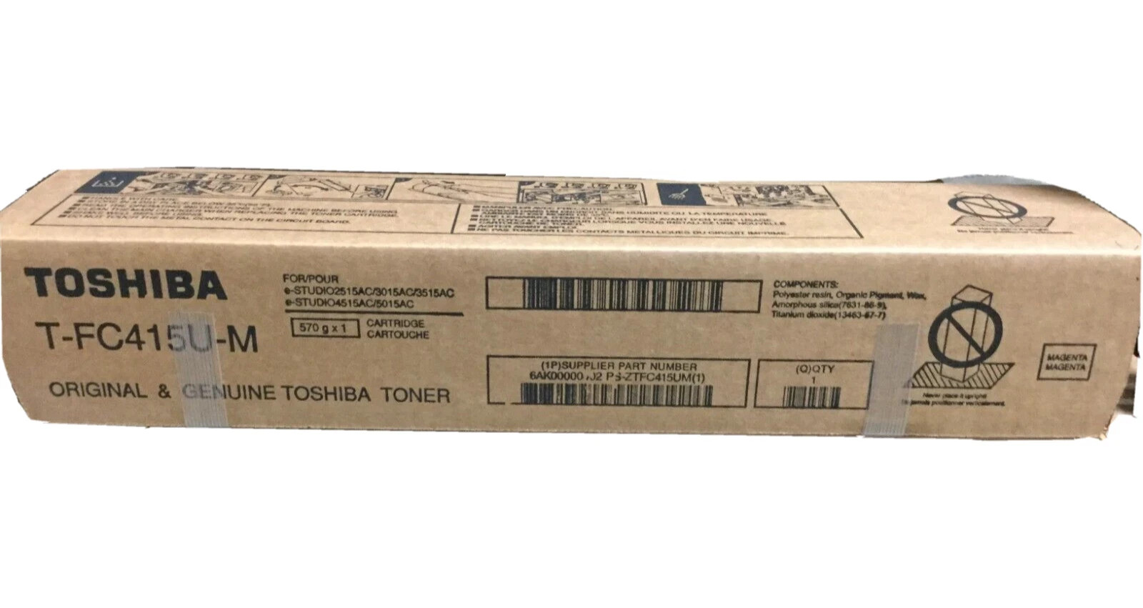 Toshiba OEM TFC415UM Magenta toner FREE UPS GROUND SHIP