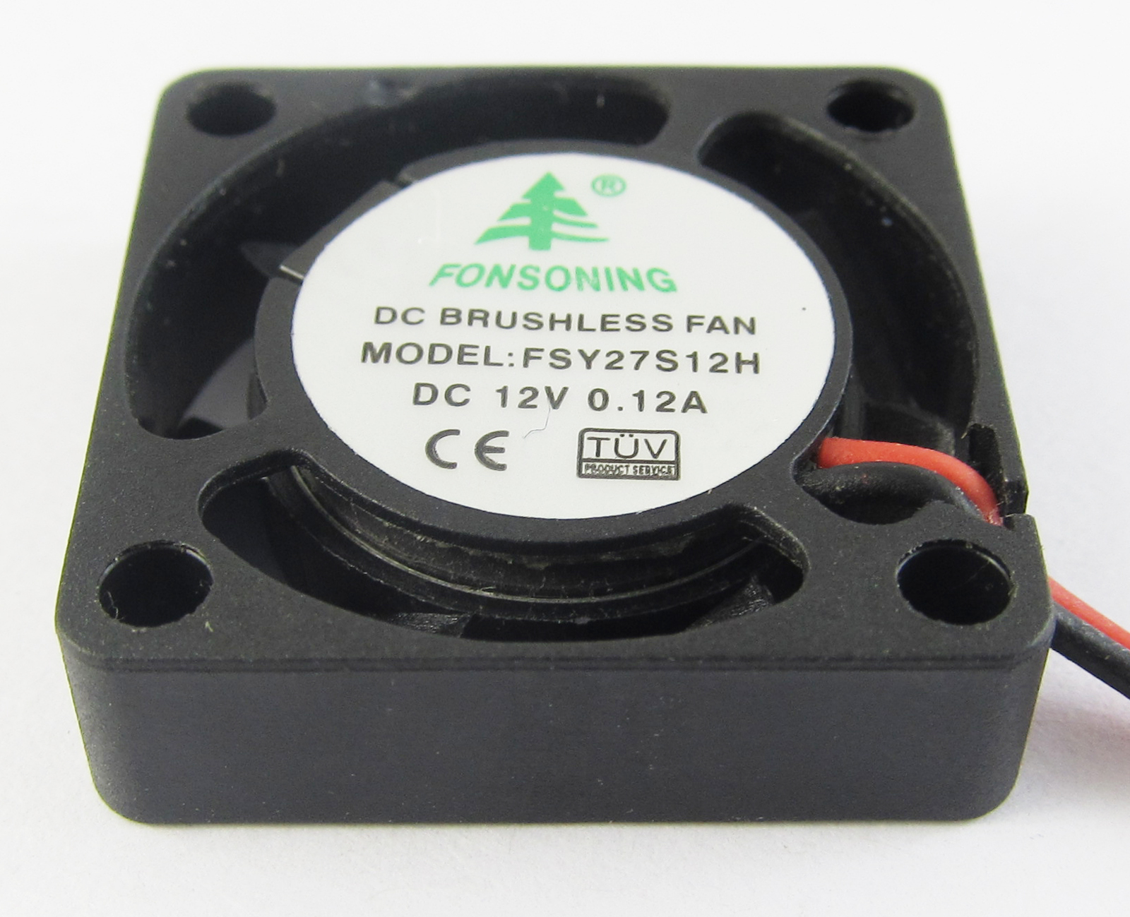 1pc New MINI Brushless DC Cooling Fan 2 wire 12V 0.12A 25x25x7mm 25mm 2507