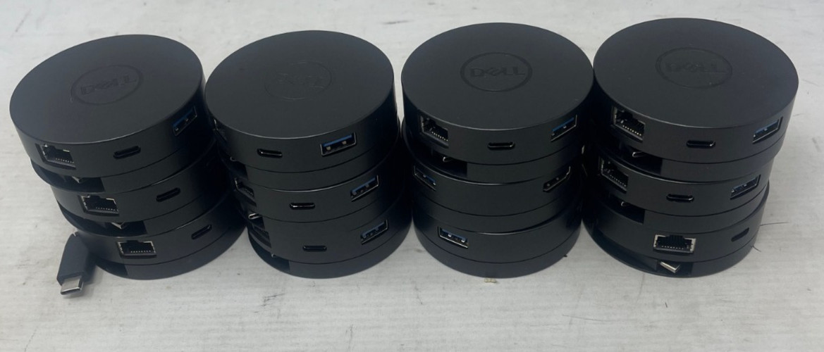 Lot of (29) Dell DA300 USB-C Mobile Dock Docking HDMI, DP, VGA, USB-C