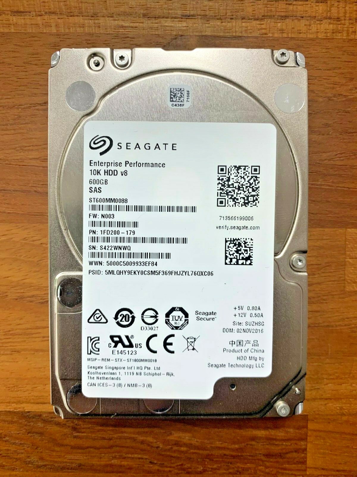Seagate 600G 10K 12G 2.5 SAS ST600MM0088