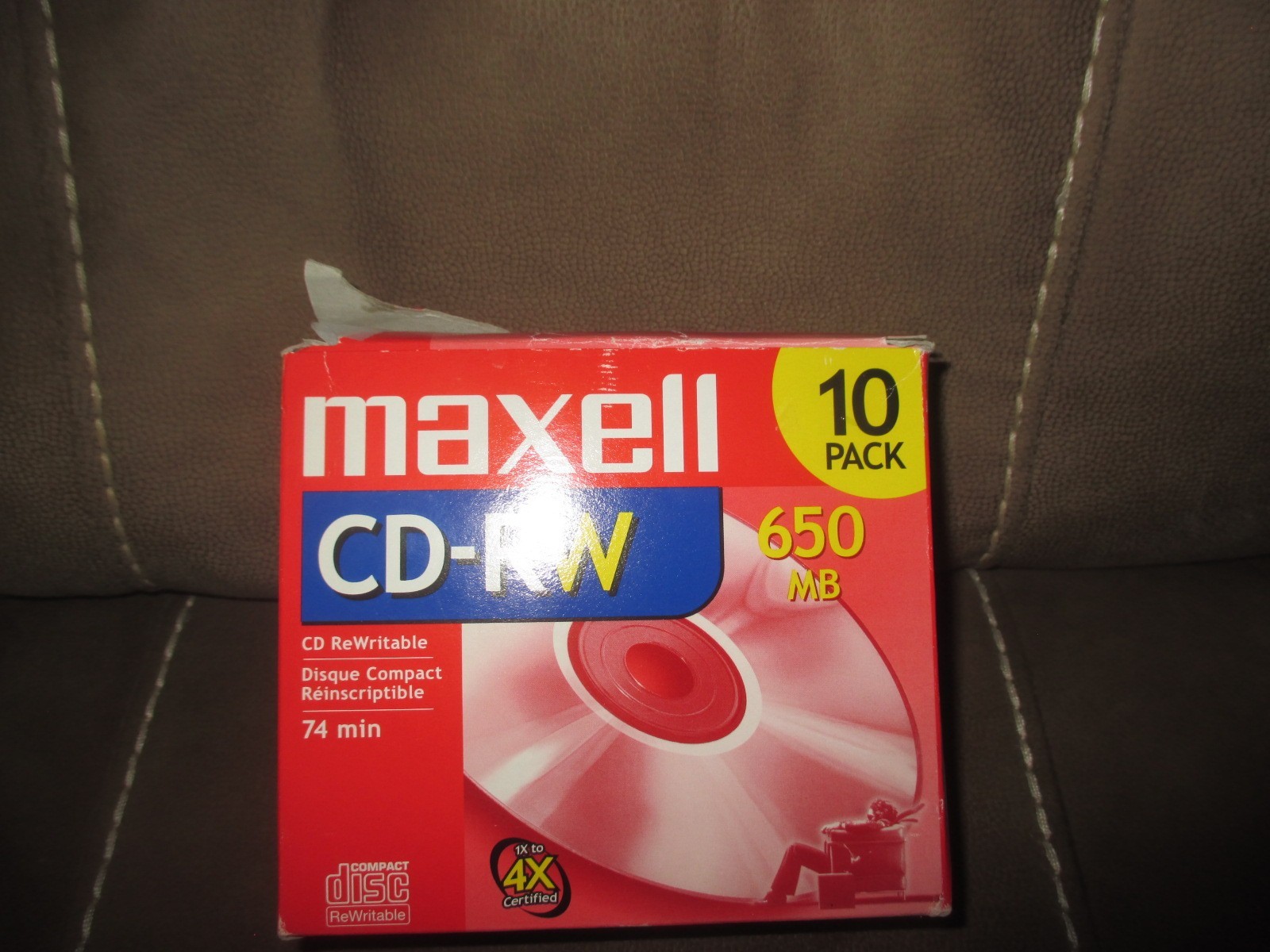 9 - MAXELL CD-RW 650 MB 74 MIN REWRITABLE DISCS IN JEWEL CASES NEW