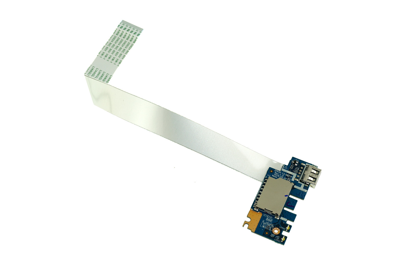 L20448-001 OEM HP USB CARD READER BOARD W/ CABLE 15-DA 15-DA0012DX (CA410-CD410)