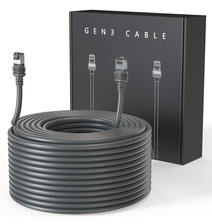 LUCMO 100FT/ 30M Starlink Gen 3 Cable for Starlink Standard Generation 3 V3