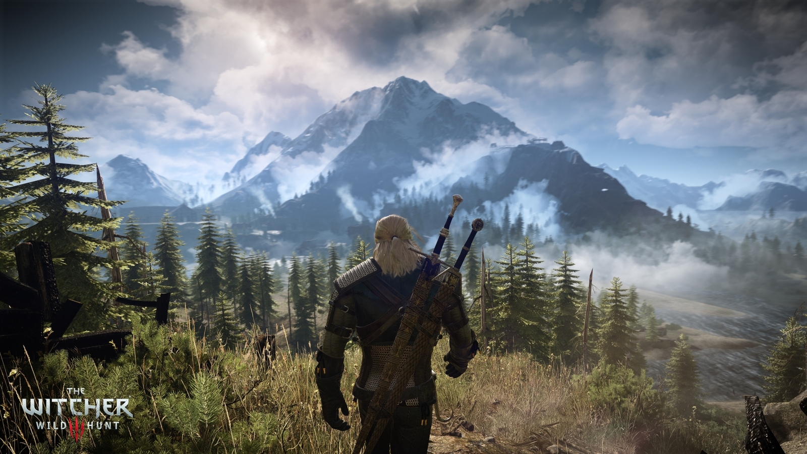 Landscape the witcher 3 wild hunt geralt of rivia video Custom Gaming Mat Desk