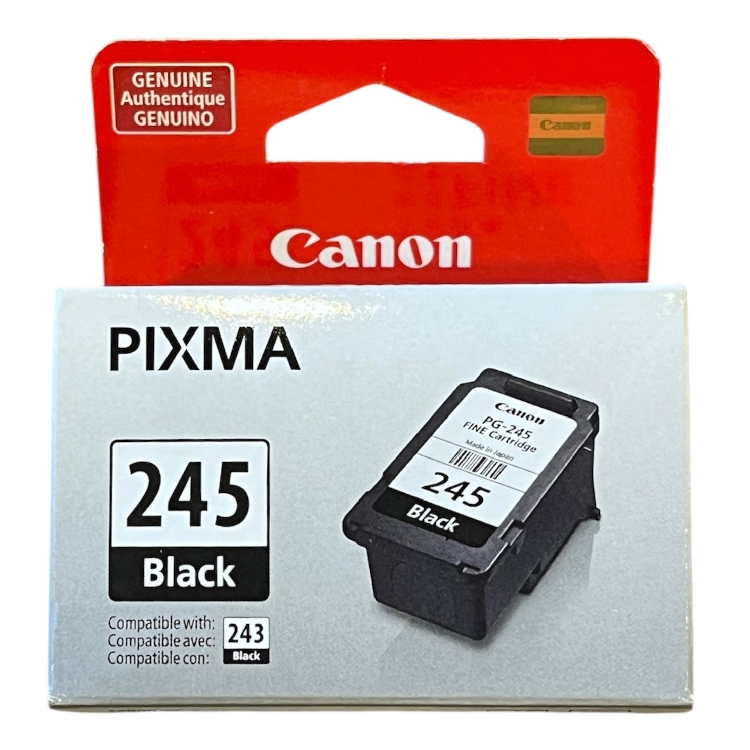 Canon 245 Black Pixma Fine Ink Cartridge Factory Sealed OEM New - Factory Sealed