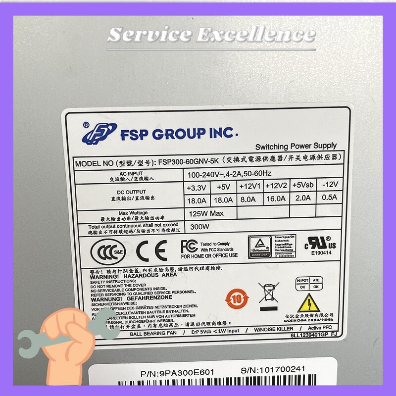 1PCS For FSP300-60GNV-5K 300W SFX12V Switching Power Supply Fast Delivery