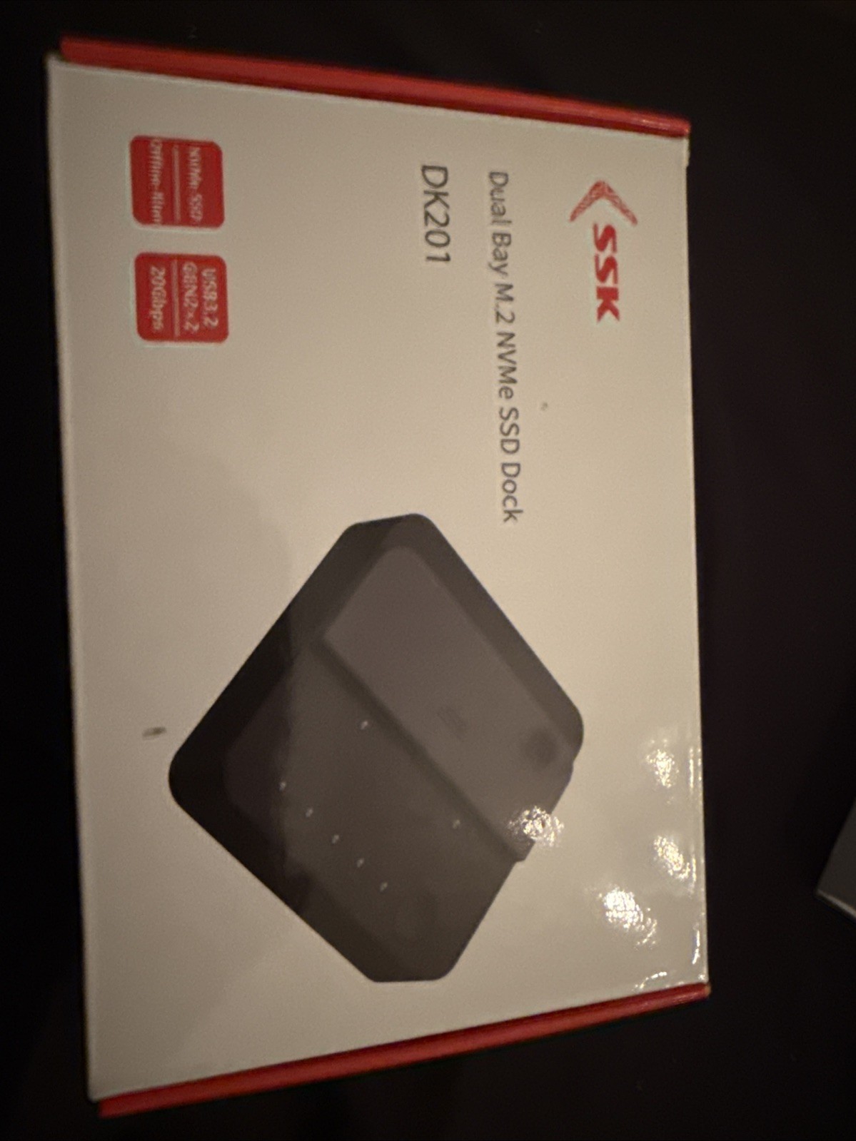 SSK Dual Bay M.2 NVMe SSD Dock DK201