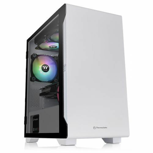 Thermaltake S100 Tempered Glass (TG) Snow (White) MATX Case, CA-1Q9-00S6WN-00