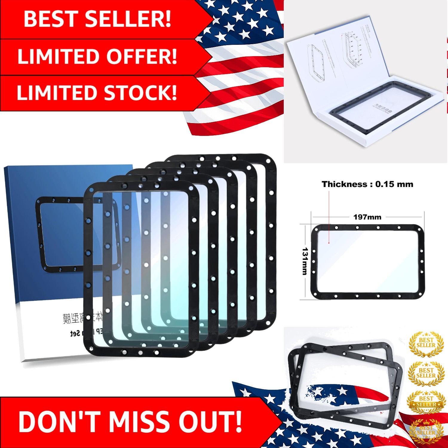 5PCS Integrated FEP Release Films for Anycubic Photon Mono 2/4 - Easy Install