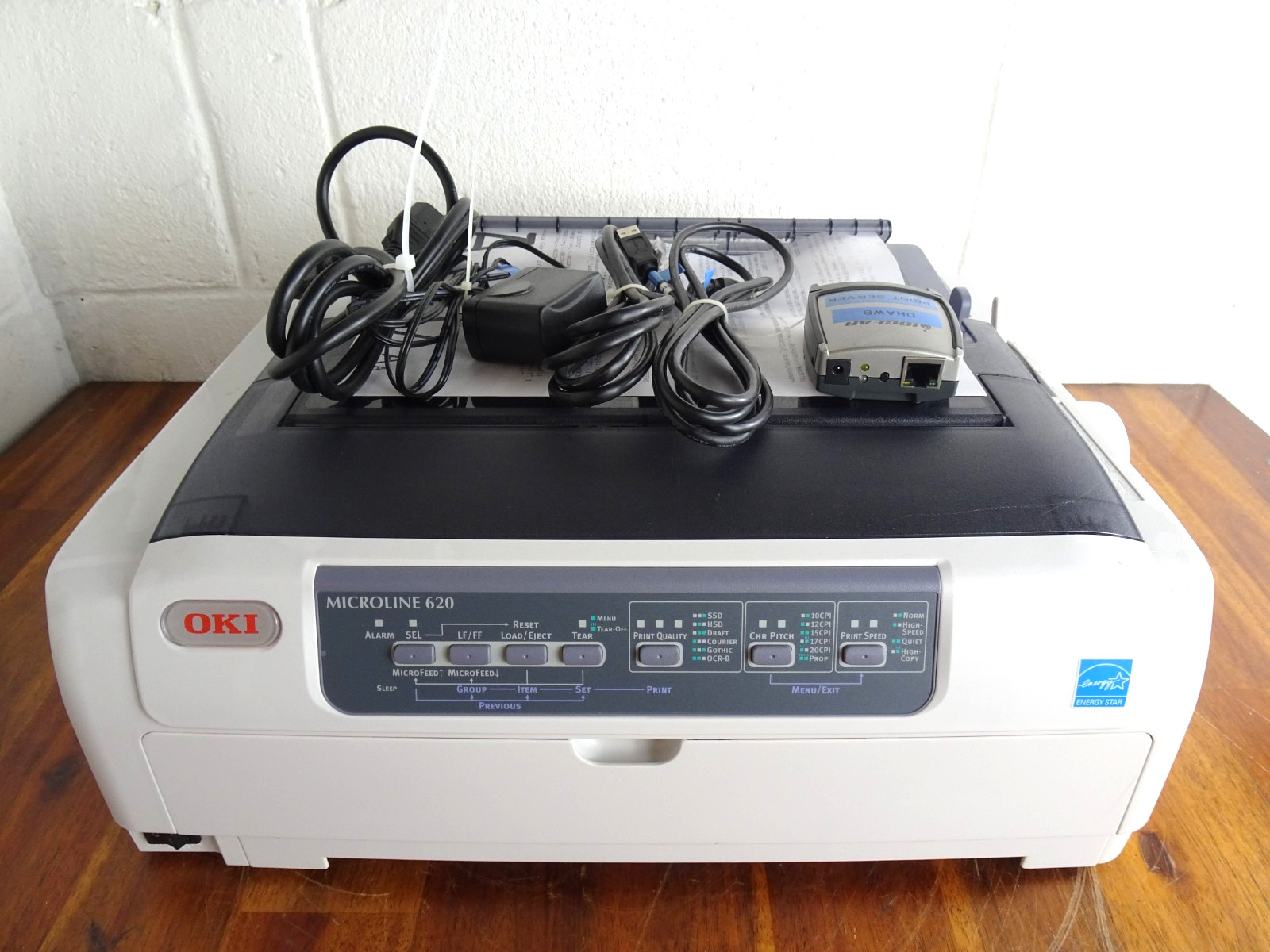 Okidata Microline 620 Dot matrix Printer with Extras Tested and Working