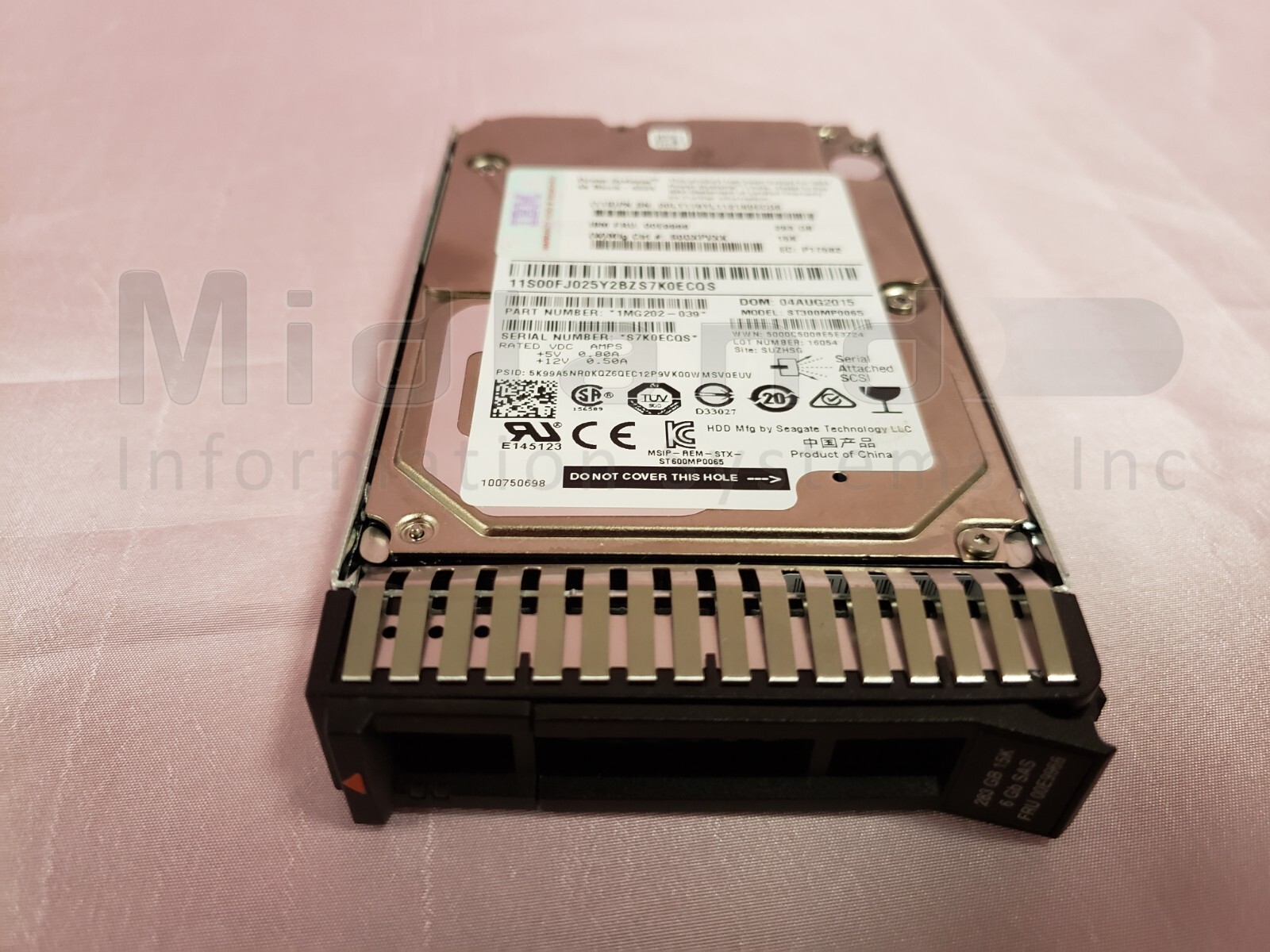 IBM ESFA 283GB 15K RPM SAS SFF-3 HDD 4K Block (4224) IBM i
