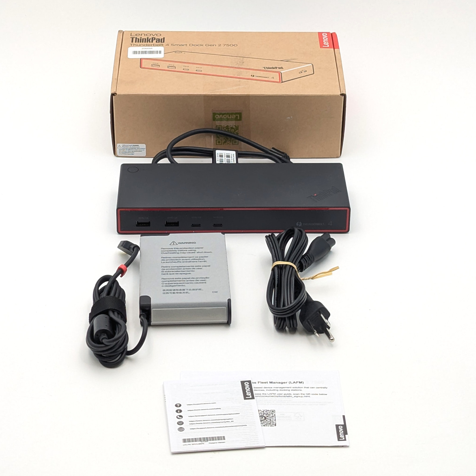Lenovo ThunderBolt 4 Smart Dock Gen 2 7500 Docking Station (40BE0135US) | Black