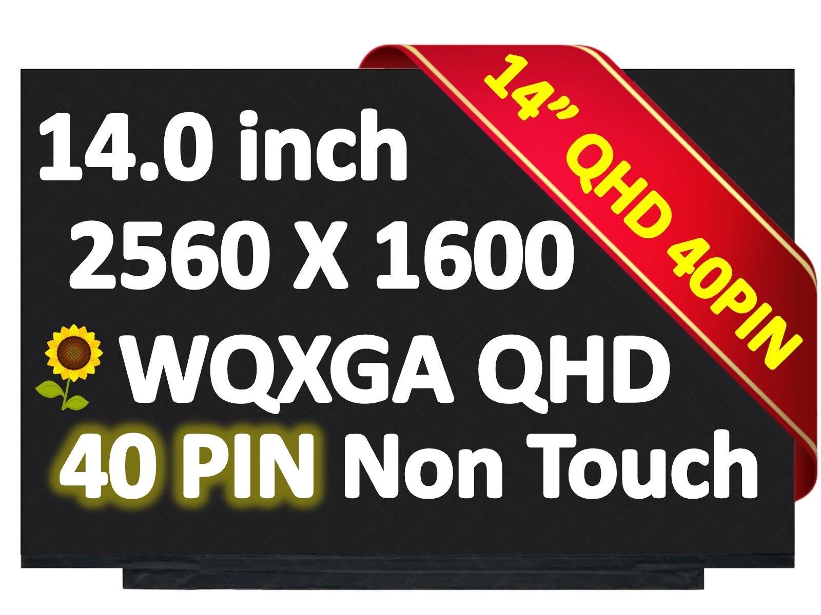 40 Pins 16:10 WQXGA 2560x1600 14" LM140GF2L01 IPS LED LCD Screen Display Panel