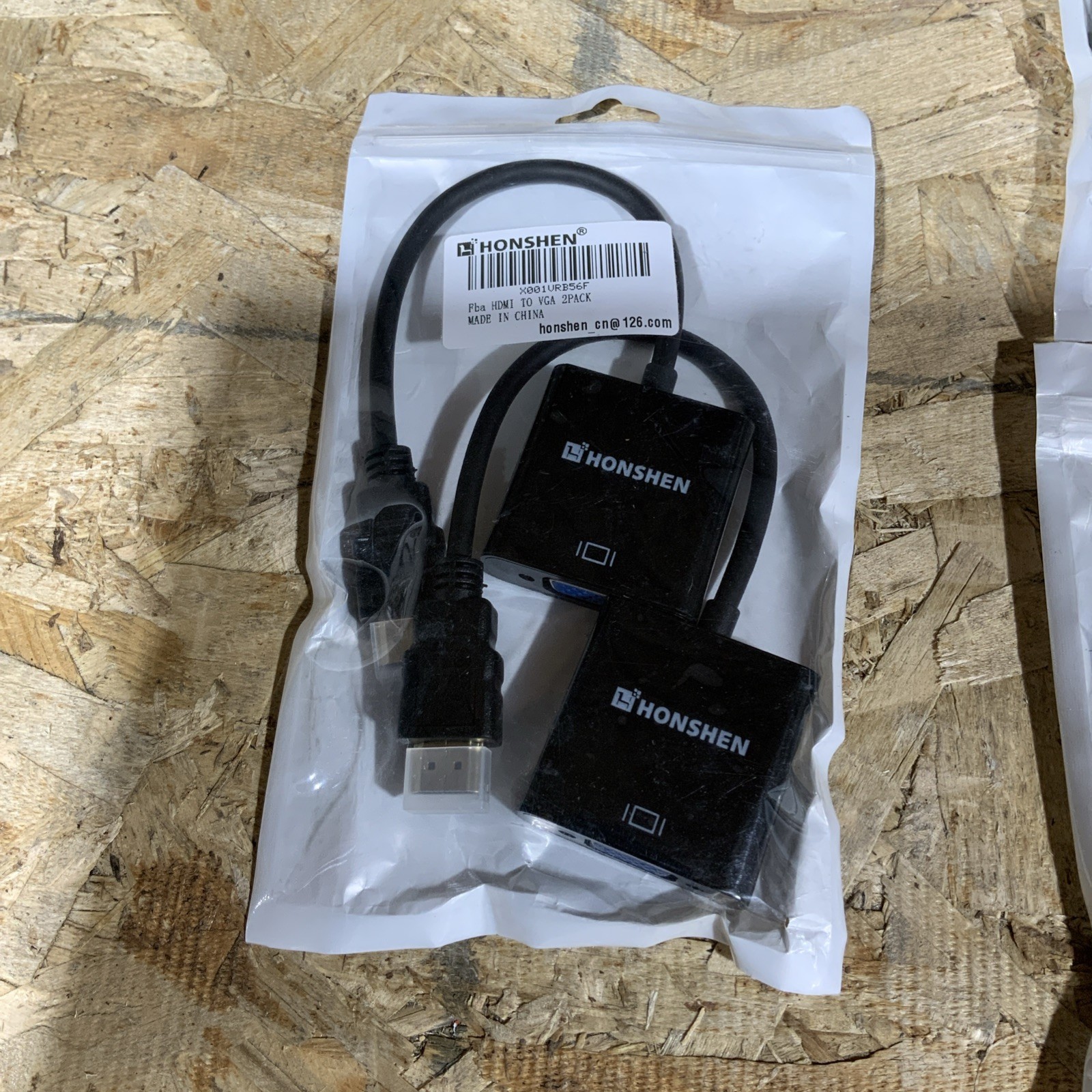 Lot Of 2 10" Honshen HDMI to VGA Blue cable