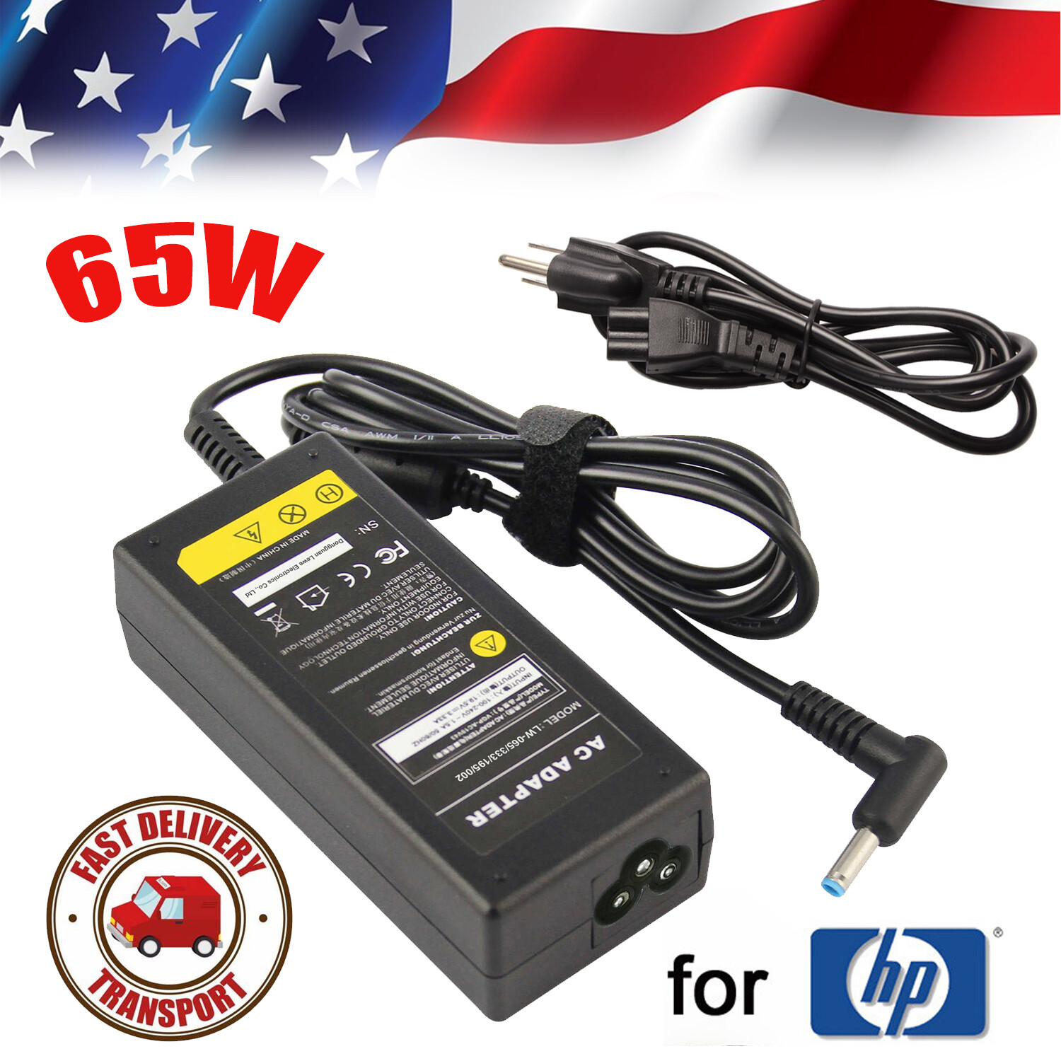 For HP 255 G2 G3 G4 G5 G6 G7 G8 Notebook Laptop Power Supply Ac Adapter Charger