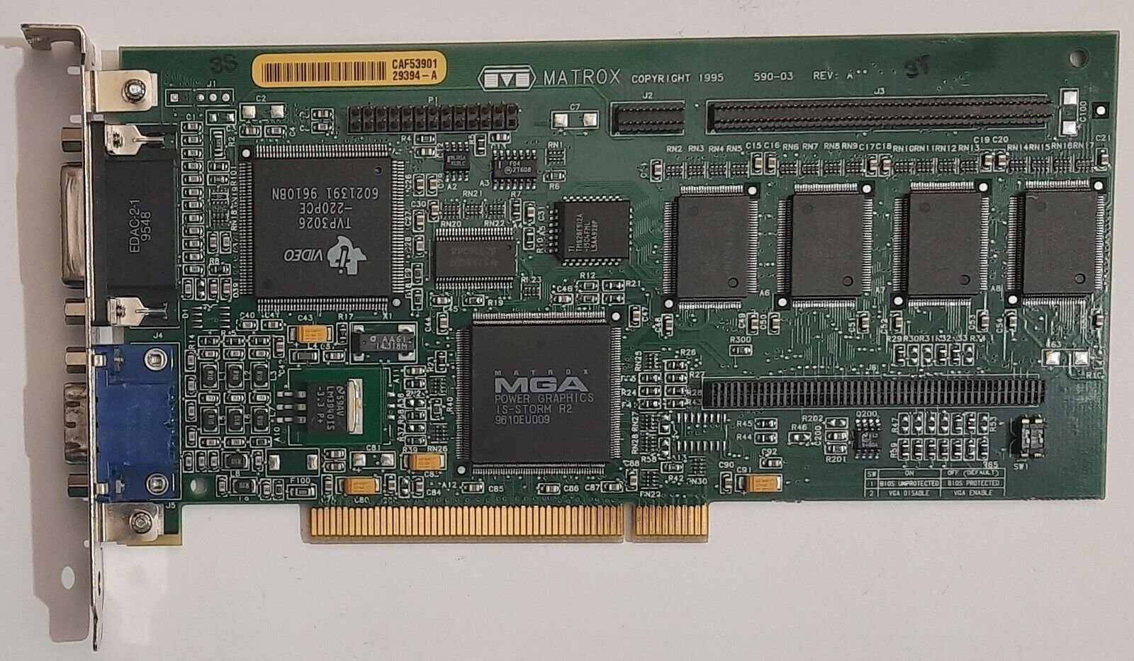 Matrox Millennium PCI Graphics Card (IS-STORM R2, MIL/4I, 4MB, Retro, 1996)