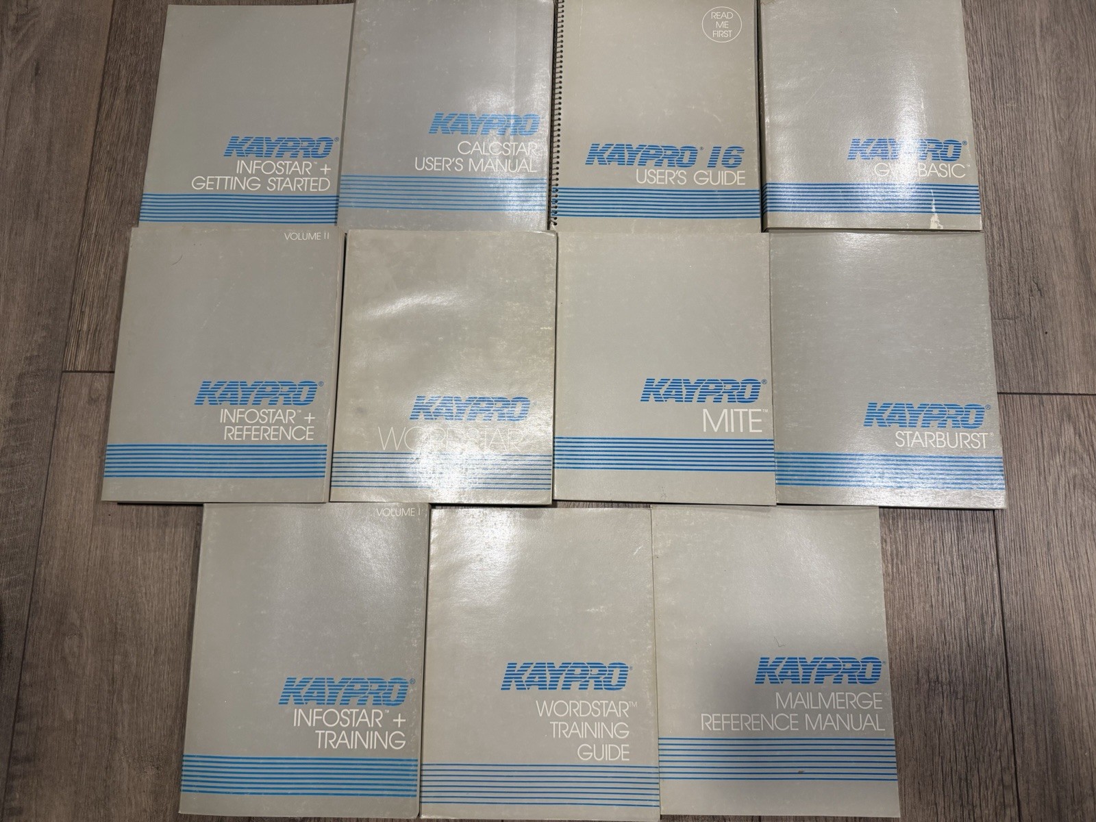Vintage 1983 KAYPRO Computer Lot of 11 User Manuals- GOOD CONDITION