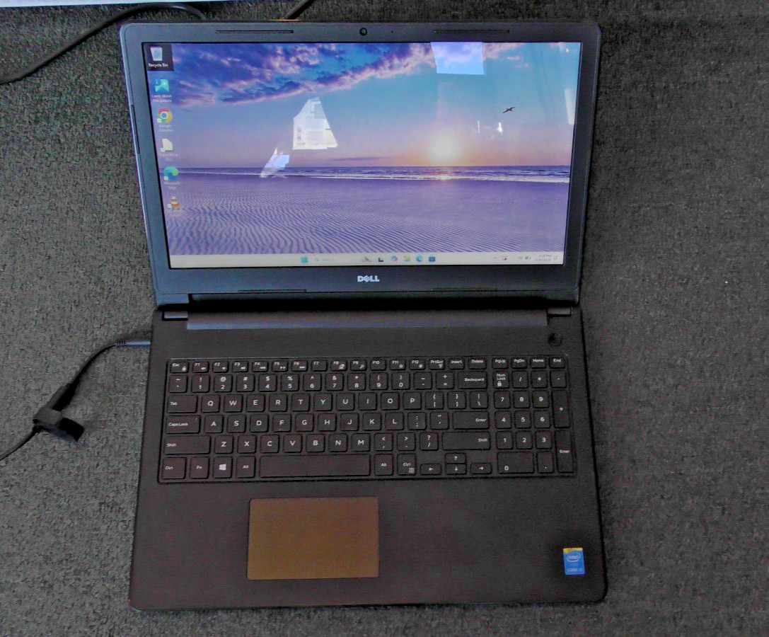  Dell Inspiron 3558 15.6" Laptop – Intel i3, 6GB RAM, 1TB HDD – Working Battery