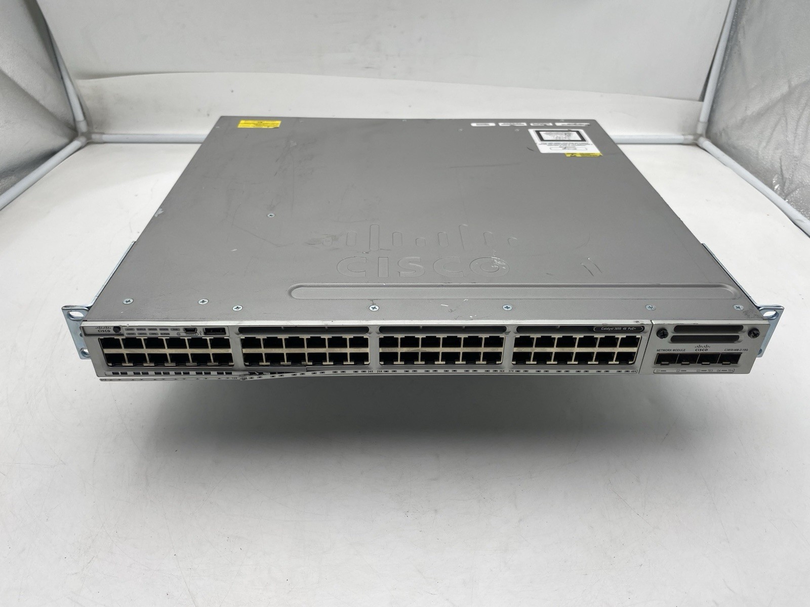 Cisco WS-C3850-48P-L 48 Port Gigabit PoE+ Switch w/ NM-2-10G Network Module
