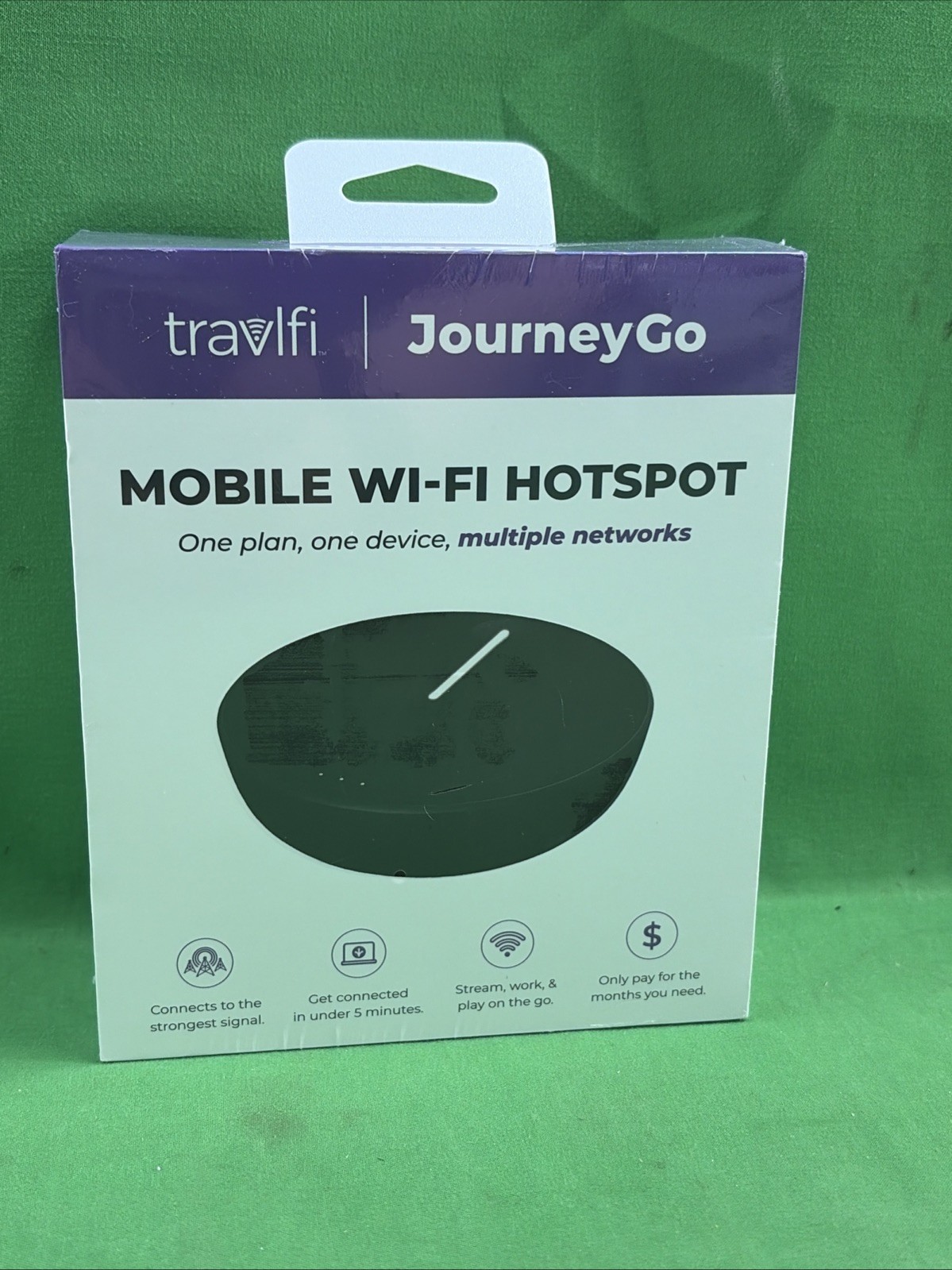 TravlFi JourneyGo LTE RV WiFi Hotspot 4G Portable Router Pay-As-You-Go Internet