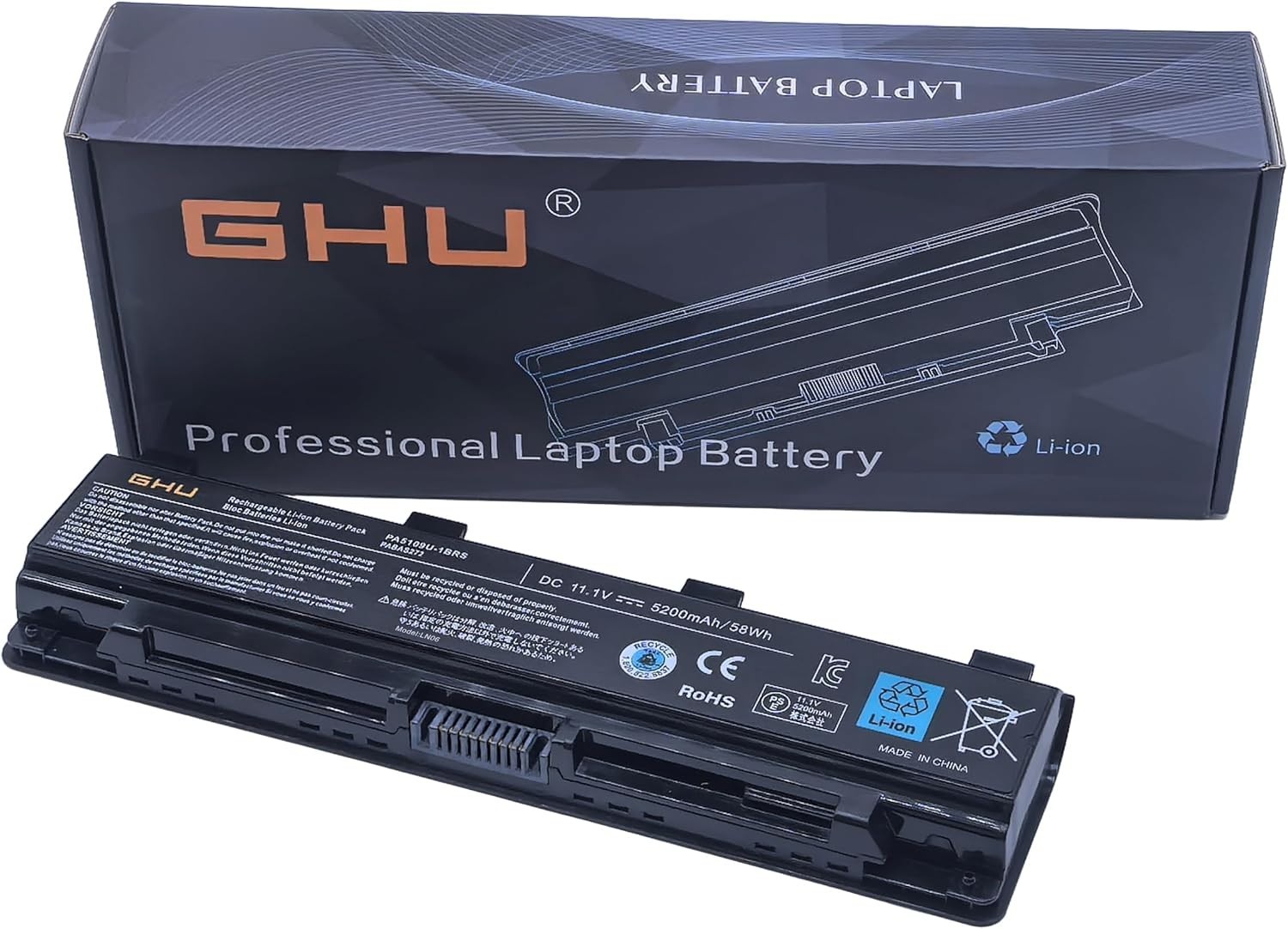 PA5109U-1BRS Battery For Toshiba PA5110U-1BRS PABAS272 PA5024U PABAS271 Notebook