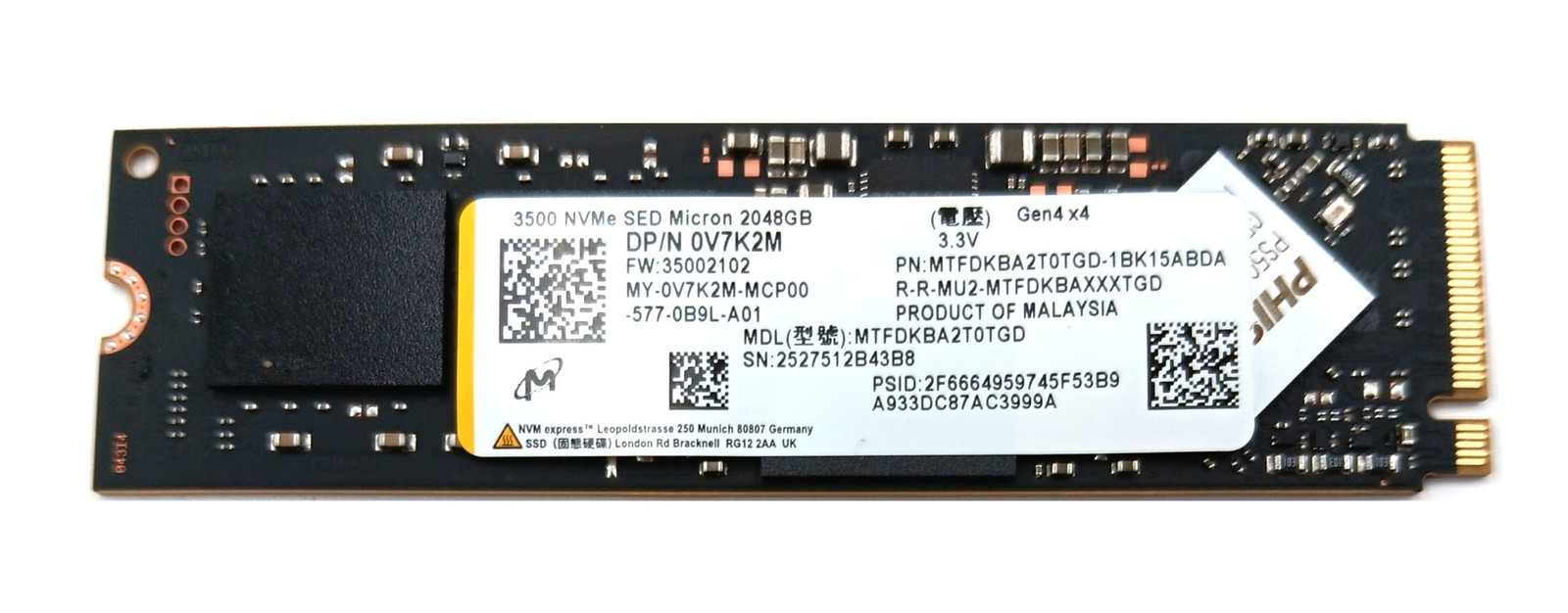 Dell V7K2M SSD Drives