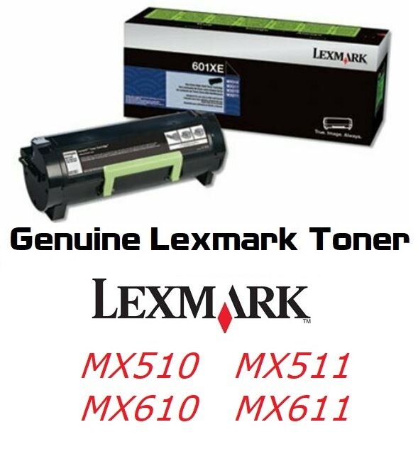 Mostly New Genuine 60F1X0E 601XE Toner 65% MX510 MX511 MX610 MX611 SEALED BAG