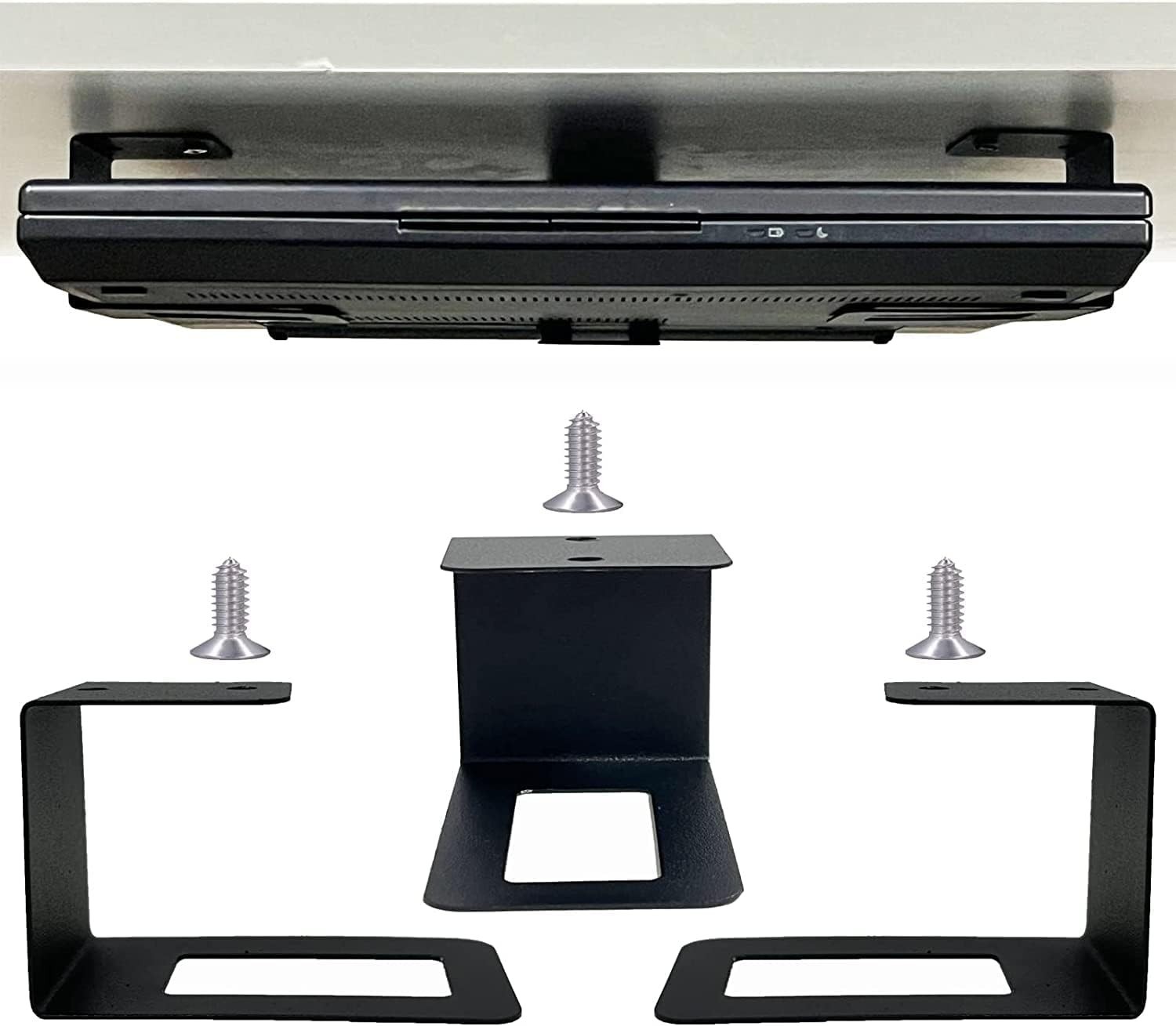 Effortless Under Desk Laptop Holder Rack - Organize Your Workspace Elegantly