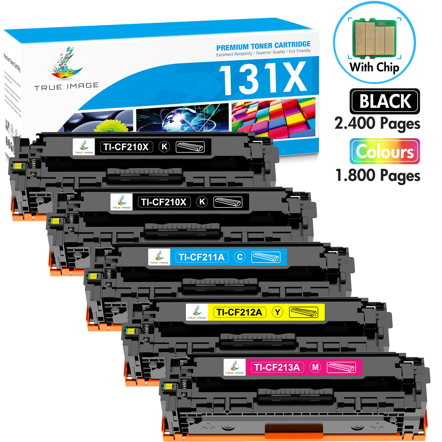 CF210A 131A 131X Color Toner For HP LaserJet Pro 200 M251nw MFP M276nw M276n lot