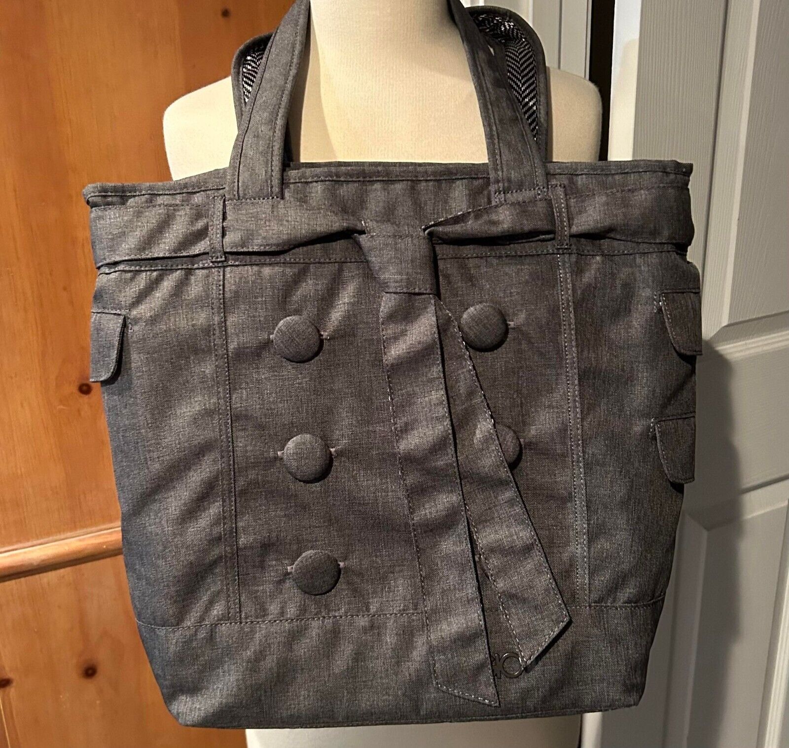 OGIO Hamptons NEW Tote Bag With Laptop Slot Gray Grey