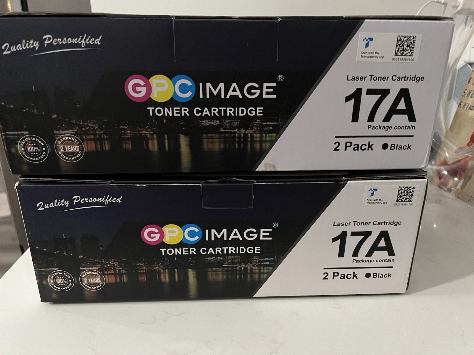 GPC IMAGE Comp. Toner Cartridge Replacement For Hp 17A (2 x Black, 2-Pack) New